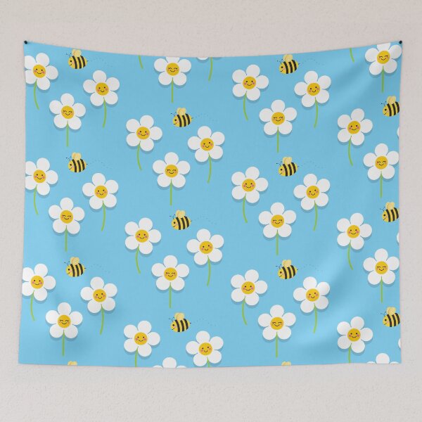 Item preview, Happy Daisies and Bees designed and sold by VicEllisArt.
