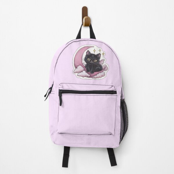 Item preview, Moon Kitty — Cute Hand Drawn Gothic Cat Art designed and sold by Darkfully-Done.