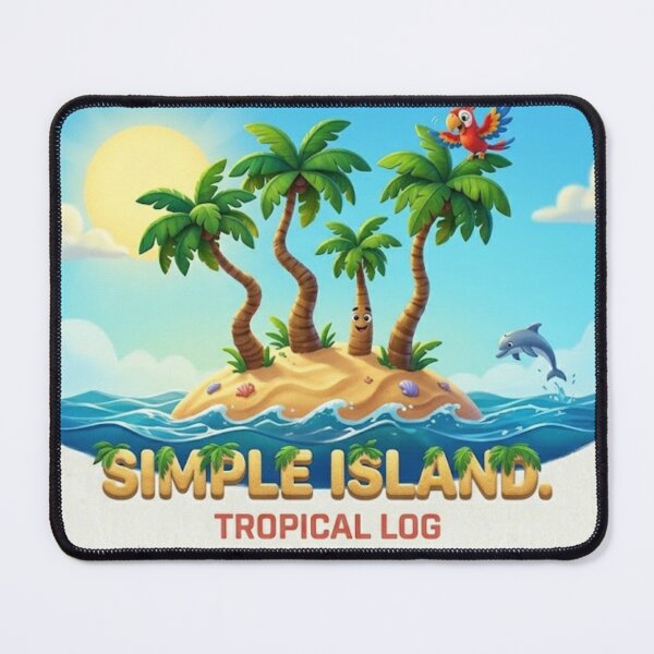 Item preview, Simple Island Tropical Log Design designed and sold by BoldConcept43.