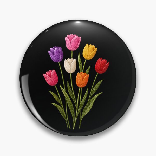Item preview, Wild Tulip Garden Embroidery designed and sold by ColorSplash123.