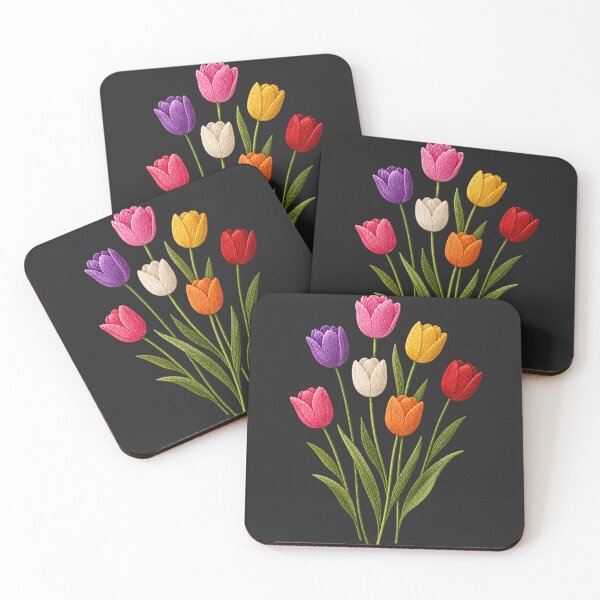 Item preview, Wild Tulip Garden Embroidery designed and sold by ColorSplash123.
