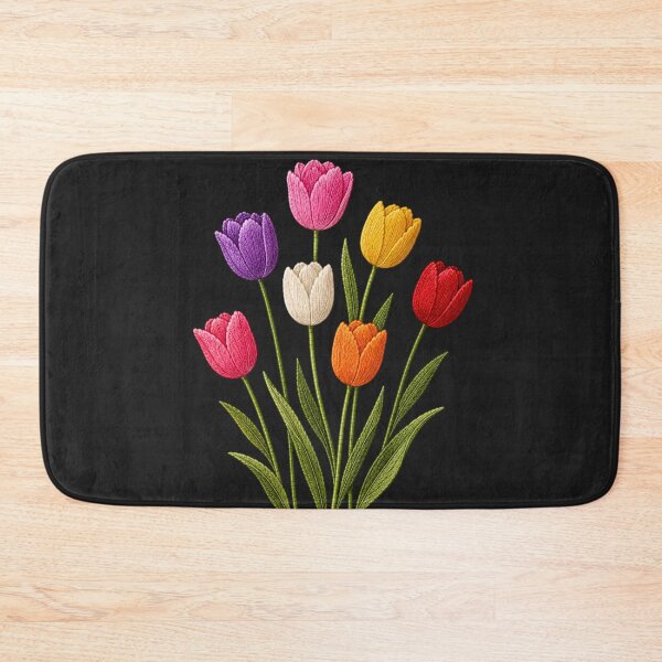 Item preview, Wild Tulip Garden Embroidery designed and sold by ColorSplash123.