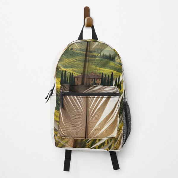 Item preview, Tuscany Feather Art | Italian Vineyard Landscape Travel Illustration designed and sold by GalleryPeak.