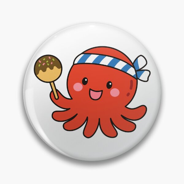 Item preview, Funny Takoyaki Octopus Chef Mascot designed and sold by Anne97s.