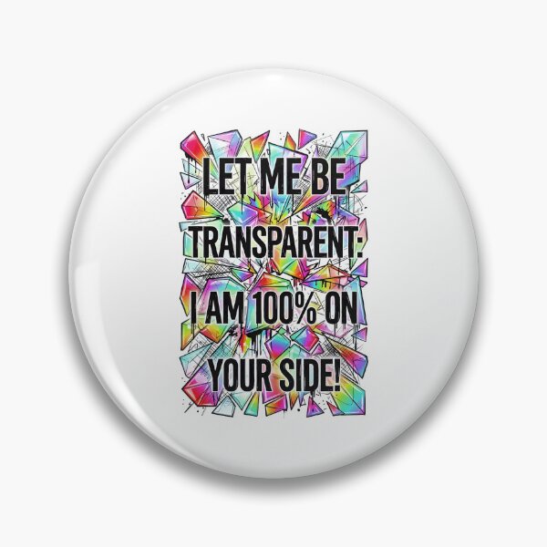 Item preview, Totally Transparent Love and Support designed and sold by Dhenin Studio.