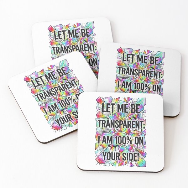 Item preview, Totally Transparent Love and Support designed and sold by Dhenin Studio.