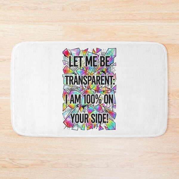 Item preview, Totally Transparent Love and Support designed and sold by Dhenin Studio.