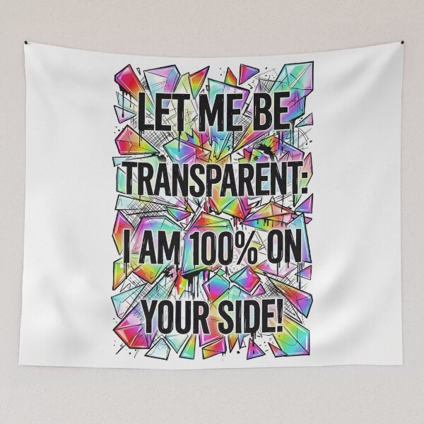 Item preview, Totally Transparent Love and Support designed and sold by Dhenin Studio.