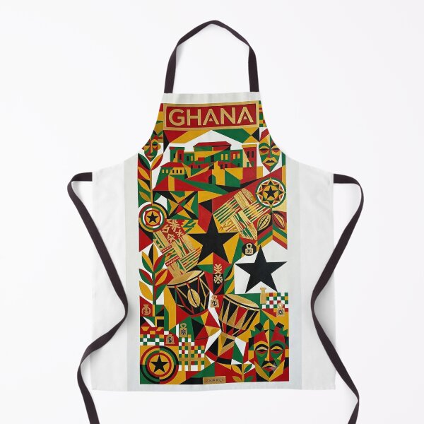 Item preview, Ghana Cubist Art Poster – Cape Coast Castle Black Star Wall Art – ZK PRO designed and sold by zalakopro.