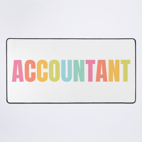 Item preview, Cute Pastel Accountant Typography – Fun CPA & Bookkeeper Gift designed and sold by Aesthetic Crew.