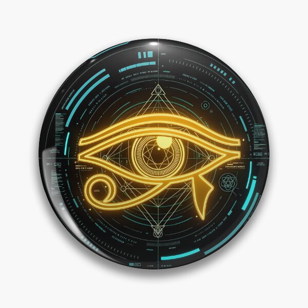 Item preview, Cyberpunk Eye of Horus Tech HUD designed and sold by ZeroGrid.