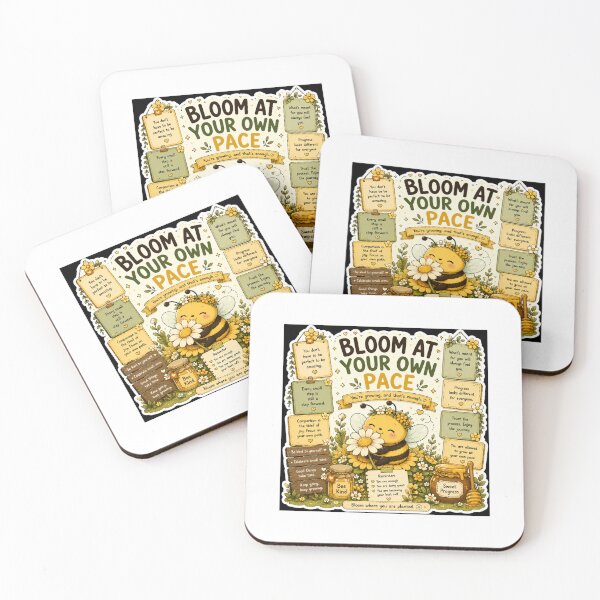 Item preview, Bloom At Your Own Pace Bee Sticker designed and sold by NexusPixels.