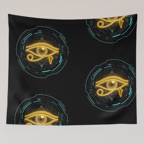 Item preview, Cyberpunk Eye of Horus Tech HUD designed and sold by ZeroGrid.