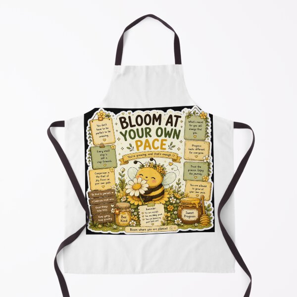Item preview, Bloom At Your Own Pace Bee Sticker designed and sold by NexusPixels.