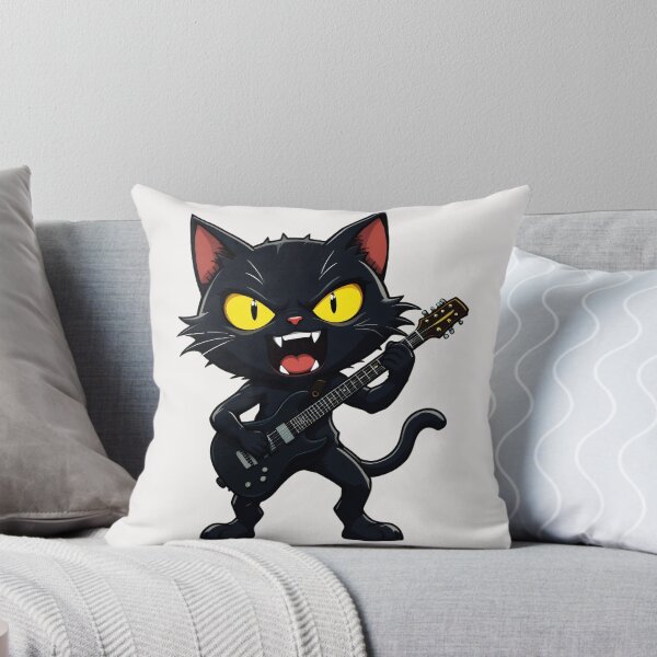 Item preview, Heavy Metal Cat Guitarist Musician designed and sold by LysiTHWIP.