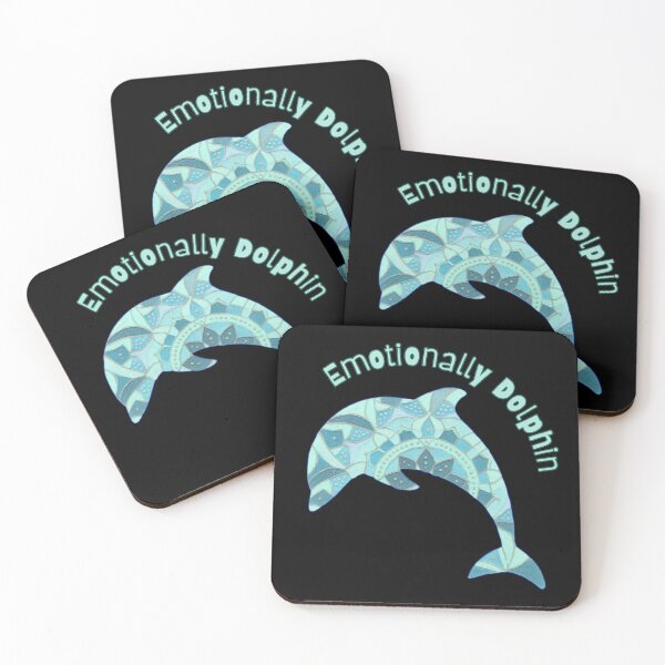 Item preview, Emotionally Dolphin - Calm Ocean Mind Mandala Art designed and sold by PatykArt.
