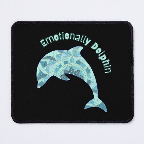 Item preview, Emotionally Dolphin - Calm Ocean Mind Mandala Art designed and sold by PatykArt.