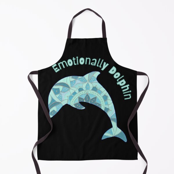 Item preview, Emotionally Dolphin - Calm Ocean Mind Mandala Art designed and sold by PatykArt.