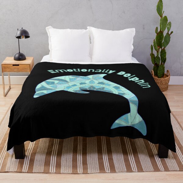 Item preview, Emotionally Dolphin - Calm Ocean Mind Mandala Art designed and sold by PatykArt.