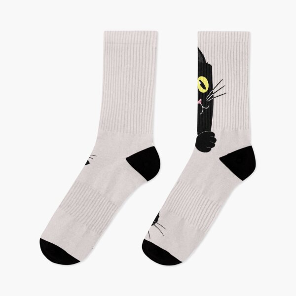 Item preview, Peeking Black Cat Curious Feline Lover Pet Owner designed and sold by LysiTHWIP.