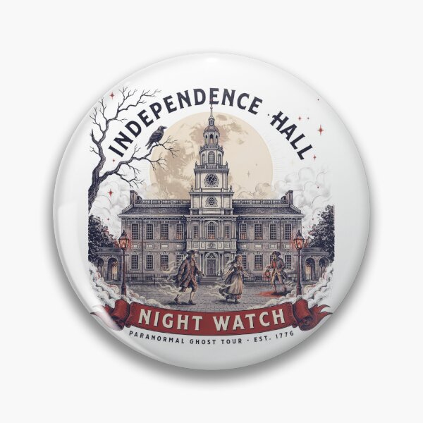 Item preview, Independence Hall Night Watch – Paranormal Ghost Tour Philadelphia Vintage Design designed and sold by ArcticFoxStudio.
