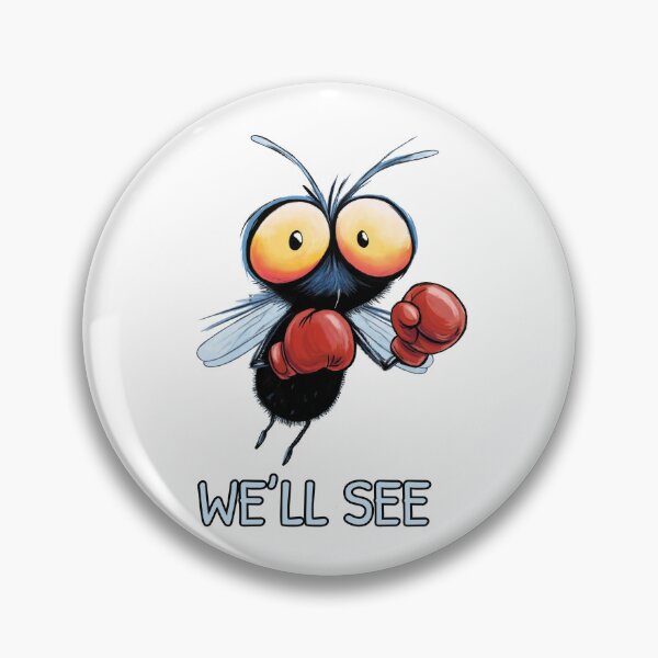 Item preview, We'll See Funny Fly Boxing Cartoon designed and sold by FMproject.