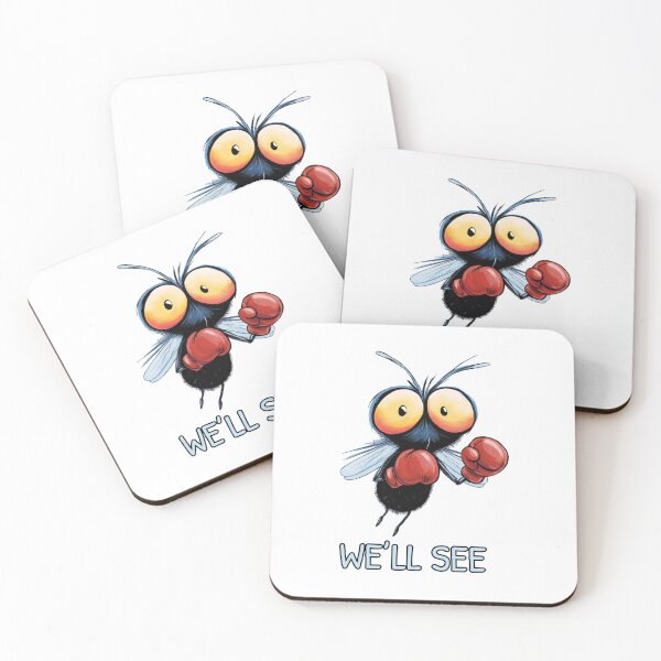Item preview, We'll See Funny Fly Boxing Cartoon designed and sold by FMproject.