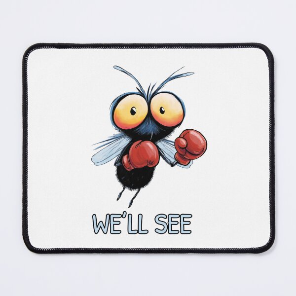 Item preview, We'll See Funny Fly Boxing Cartoon designed and sold by FMproject.