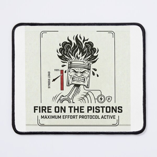Item preview, Fire on the Pistons Maximum Effort Design designed and sold by BoldConcept43.