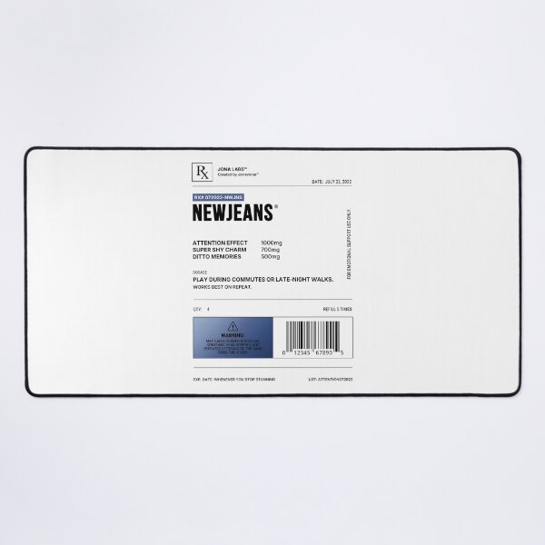 Item preview, NEWJEANS Kpop Prescription Label designed and sold by Jonaverse.