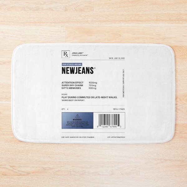 Item preview, NEWJEANS Kpop Prescription Label designed and sold by JONAVERSE.