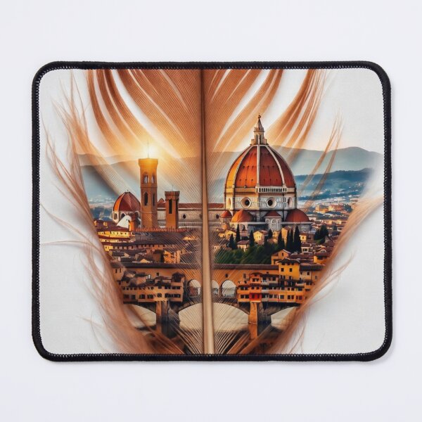 Item preview, Florence Feather Art | Duomo Cathedral Italy Travel Illustration designed and sold by GalleryPeak.