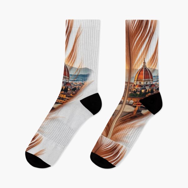 Item preview, Florence Feather Art | Duomo Cathedral Italy Travel Illustration designed and sold by GalleryPeak.