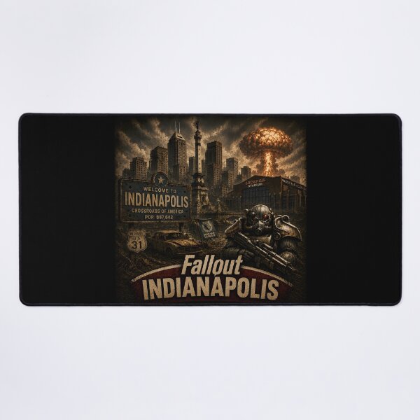 Item preview, Fallout Indianapolis | Crossroads of America Wasteland Design designed and sold by RockyLambda.