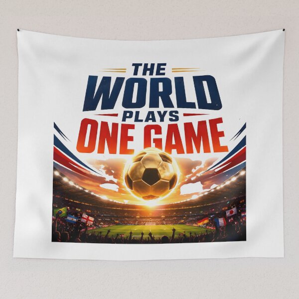Item preview, the world plays one game, fifa 2026, fifa tshirt, fifa 2026 gift designed and sold by TrueArtVibes.