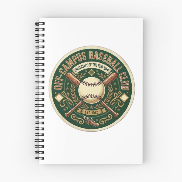 Item preview, UNOFFICIAL Off-Campus Baseball Sticker - Vintage University Athletics Club Emblem designed and sold by Fatomfatom.