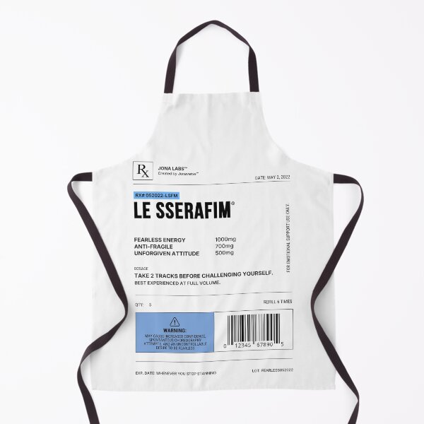 Item preview, LE SSERAFIM Kpop Prescription Label designed and sold by Jonaverse.