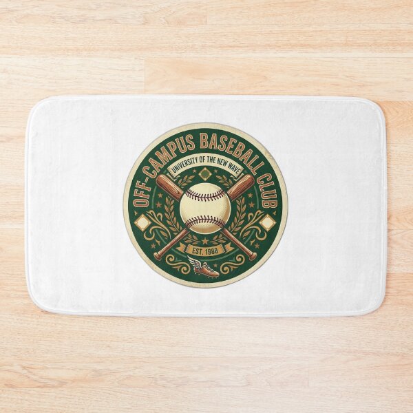 Item preview, UNOFFICIAL Off-Campus Baseball Sticker - Vintage University Athletics Club Emblem designed and sold by Fatomfatom.