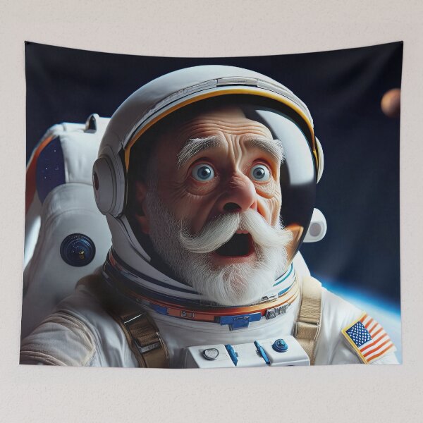 Item preview, Old Man in a space suit in Space designed and sold by Colin Bentham.