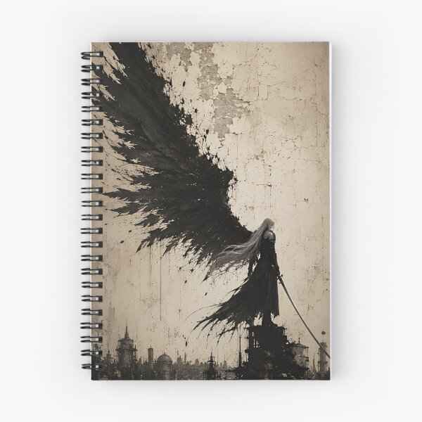 Item preview, Fallen Shadow Angel | Dark Fantasy Winged Swordsman | Gothic Warrior Art Print designed and sold by Dyan4.