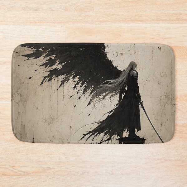 Item preview, Fallen Shadow Angel | Dark Fantasy Winged Swordsman | Gothic Warrior Art Print designed and sold by Dyan4.