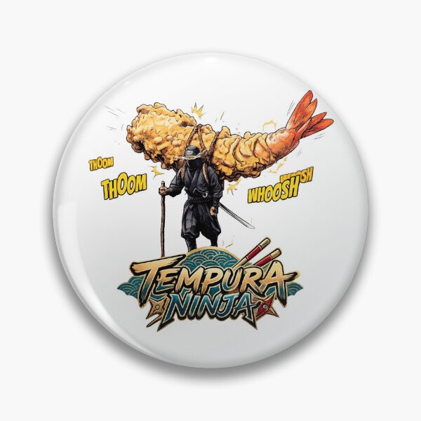 Item preview, Tempura Ninja: The Crispy Warrior of the Golden Shrimp designed and sold by Surreal Characters & Cute Pups.