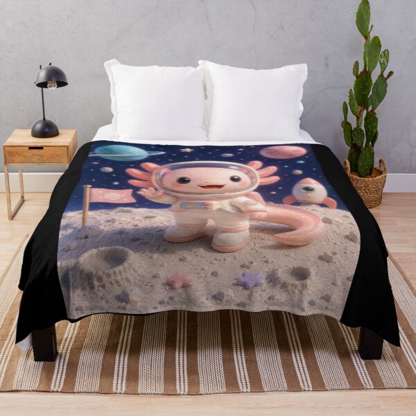Item preview, Kawaii Astronaut Axolotl – Space Exploration and Interstellar Dreams designed and sold by Axokris.