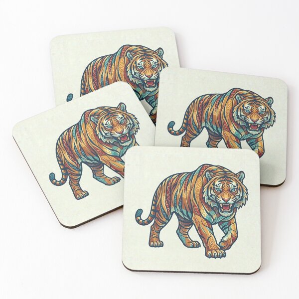 Item preview, Vibrant Tiger Portrait Illustration designed and sold by BoldConcept43.