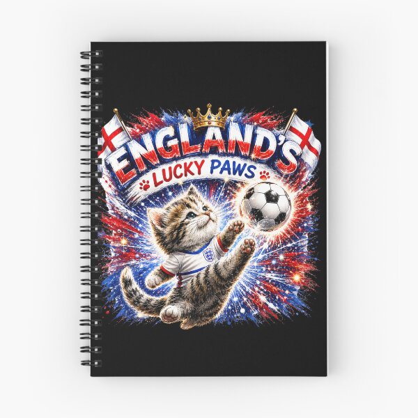 Item preview, England’s Lucky Paws – Cute Football Kitten Soccer Fan Art | England Cat World Cup Design  Description designed and sold by bazstees54.