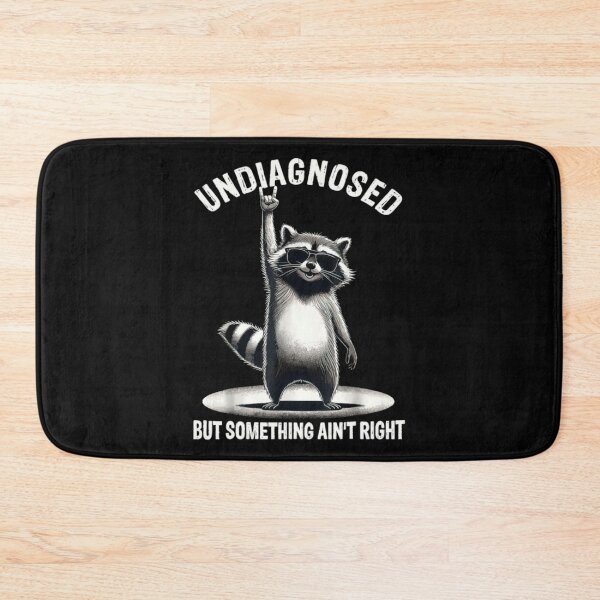 Item preview, Undiagnosed Raccoon Funny Mental Chaos Meme Design designed and sold by bluither.