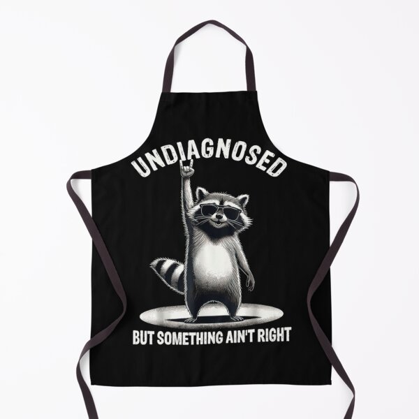 Item preview, Undiagnosed Raccoon Funny Mental Chaos Meme Design designed and sold by bluither.