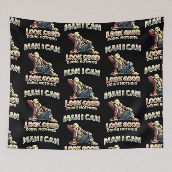 Item preview, Man I Can Look Good Doing Nothing Funny Lazy Quote designed and sold by TeeTimeTreasure.