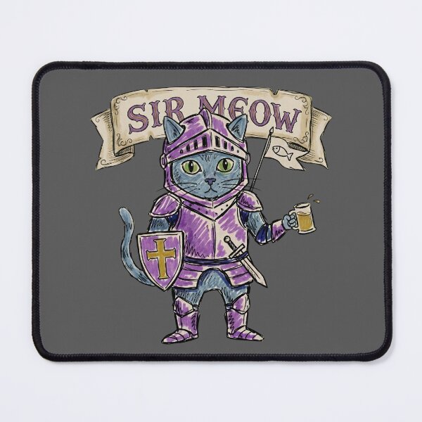 Item preview, Sir Meow The Cat Knight in Purple Armor designed and sold by PM.