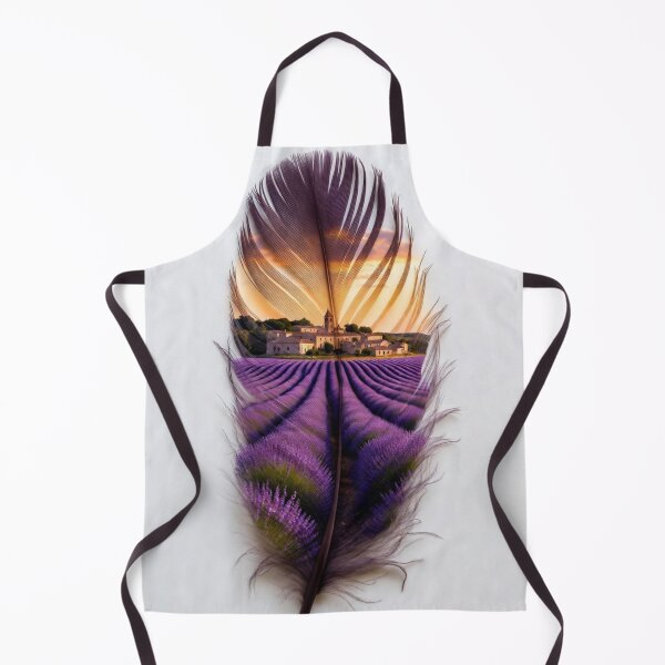 Item preview, Provence Lavender Feather Art | French Countryside Travel Illustration designed and sold by GalleryPeak.